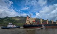 In the Gaillard/Culebre Cut on the Panama Canal