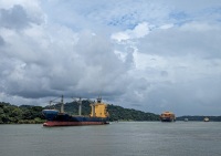 In Lake Gatun on the Panama Canal