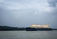 In Lake Gatun on the Panama Canal