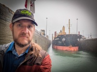 Paul at Gatun Locks on the Panama Canal