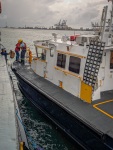 Pilot leaving on the Panama Canal