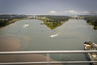 View from the Altlantic Bridge in Colon, Panama