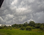Storm clouds over Panama City