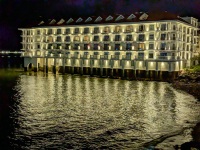 In Casco Viejo Panama City at night
