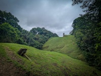 Hiking in the rainforest in Gamboa Panama