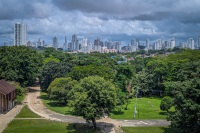 View from Cathedral tower in Panama Viejo