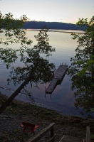 Sunset along our cove