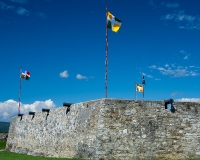Flags at Fort Ticonderoga