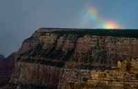 Rainbow along the rim