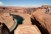 Near the edge at Horseshoe Bend