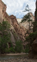 The end of the Riverwalk and the start of the Narrows