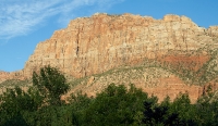 View from our hotel in Springdale