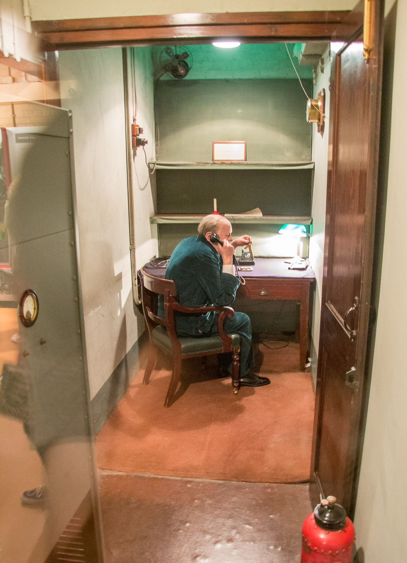 Telephone room at the Churchill War Rooms in London
