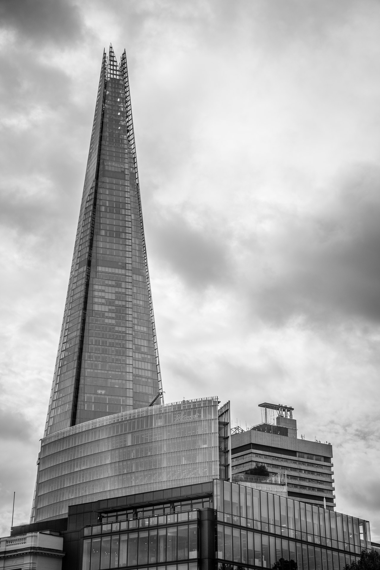 The Shard while cruising down the Thames in London