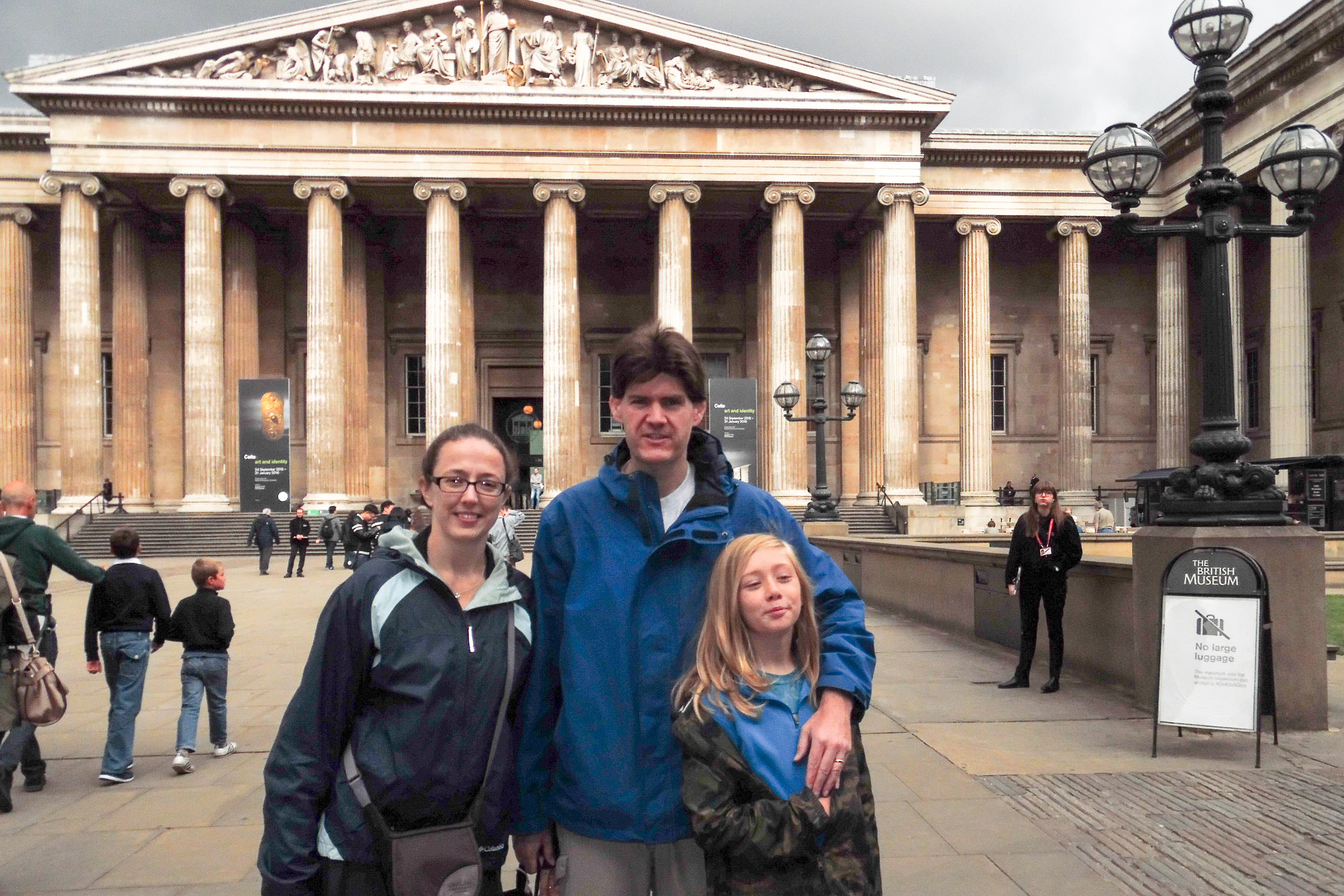 Suzanne, Kyle and Paul at the British Museum in London