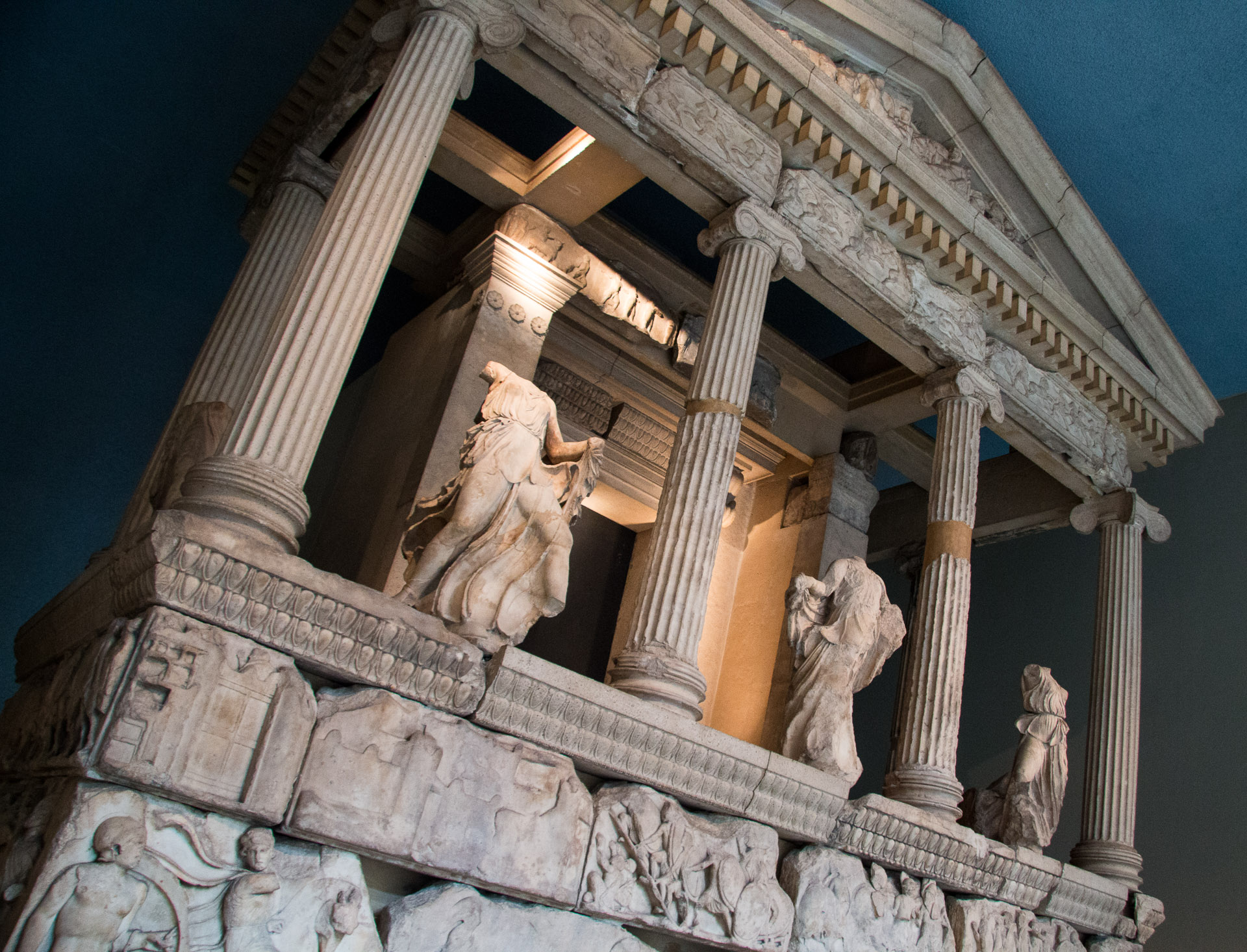 Nereid Monument at the British Museum in London