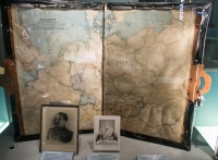 Potsdam Conference map at the Churchill Museum at the Churchill War Rooms in London
