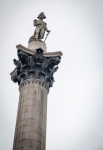 Nelson's Column in Trafalgar Square in London