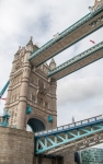 Tower Bridge while cruising down the Thames in London