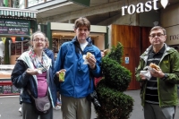 Suzanne, Paul, and Peter at Borough Market in London