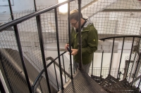 Peter climbing the dome of St. Paul's Cathedral in London
