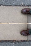 Paul Standing on the Prime Meridian at the Royal Observatory in Greenwich