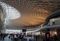 At Kings Cross Station in London