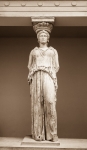 Erechtheum Caryatid at the British Museum in London