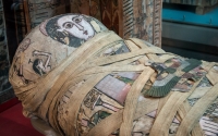 Mummy of Cleopatra from Thebes at the British Museum in London
