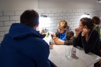 Paul, Suzanne and Kyle at lunch at Covent Garden in London