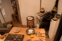 Recreated Roman living room from AD 100 at the Museum of London