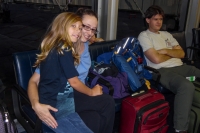 Kyle, Suzanne, and Paul at JFK Airport before our UK Trip