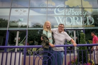 Kyle and Peter at Cadbury World in Birmingham