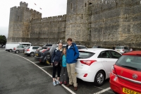 Suzanne, Kyle, and Paul at Caernarfon Castle