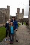 Suzanne, Kyle, and Paul at Caernarfon Castle