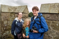 Kyle, Suzanne, and Paul at Caernarfon Castle