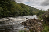 Hiking along the Aberglaslyn Gorge