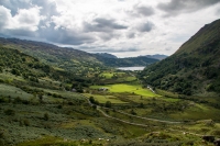 View of Snowdon Horseshoe from near Nant Gwynant