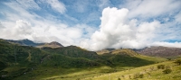 View of Snowdon Horseshoe from near Nant Gwynant