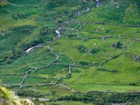 View of Snowdon Horseshoe from near Nant Gwynant