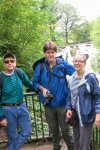 Peter, Paul, and Suzanne at Swallow Falls in Betws-y-Coed