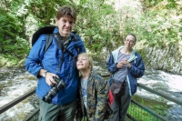 Paul, Kyle, and Suzanne at Swallow Falls in Betws-y-Coed