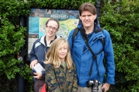 Suzanne, Kyle, and Paul at Beaumaris Castle