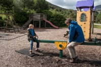 Kyle and Paul at Sygun Copper Mine playground