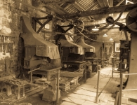 Blacksmith shop at National Slate Musuem in Llanberis