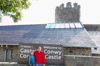Kyle and Peter at Conwy Castle