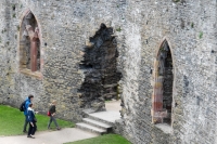 Paul, Suzanne and Kyle at Conwy Castle