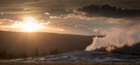 Old Faithful Geyser in Yellowstone