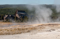 Upper Geyser Basin in Yellowstone