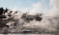 Upper Geyser Basin in Yellowstone